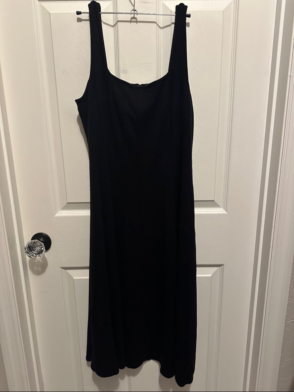 LOFT Black Midi Tank Dress